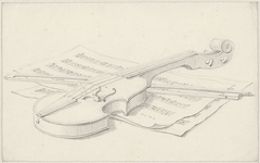 Still-life with Violin, Bow and Sheet Music