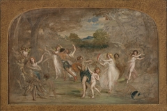Study for "Una and the Wood Nymphs"
