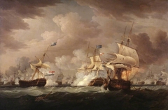 The Battle of Camperdown by Thomas Whitcombe