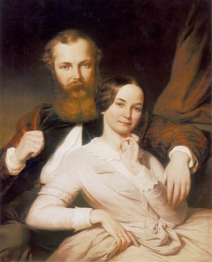 The Composer Mihály Mosonyi and His Wife by Henrik Weber