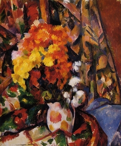 The Flowered Vase (Le Vase Fleuri) by Paul Cézanne