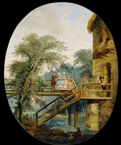 The Footbridge by Hubert Robert