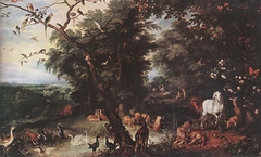 The Garden of Eden with the Fall of Man by Jan Brueghel the Elder