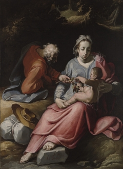 The Holy Family by Cornelis Cornelisz. van Haarlem