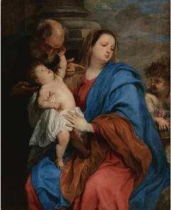 The Holy Family with an Angel by Anthony van Dyck
