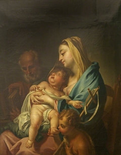 The Holy Family with the Infant John the Baptist by studio of Francesco Trevisani