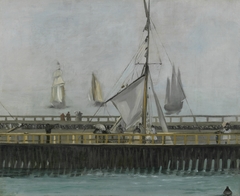 The Jetty of Boulogne-sur-Mer by Edouard Manet