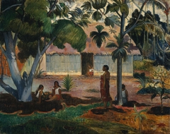 The Large Tree by Paul Gauguin