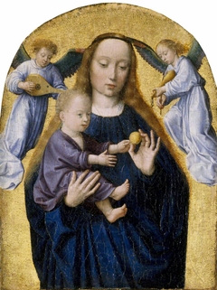 The Madonna and Child with Two Music-making Angels by Gerard David