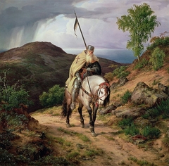 The Return of the Crusader by Carl Friedrich Lessing