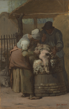 The Sheepshearers by Jean-François Millet