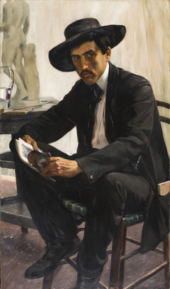 The student. Portrait of painter Saturnino Herrán by Antonio Fabrés