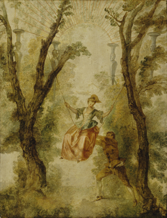 The Swing by Jean-Antoine Watteau