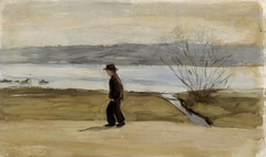 The Wounded Angel, Landscape Study by Hugo Simberg
