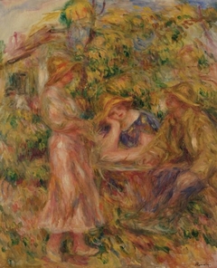 Three Figures in Landscape by Auguste Renoir