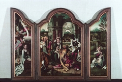 Triptych: Annunciation, Adoration of the Magi, Rest on the Flight into Egypt by Pieter Coecke van Aelst