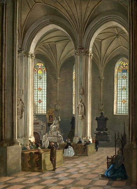 Interior of St. John's Cathedral in Warsaw