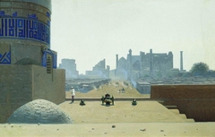 Main Street in Samarkand, from the height of the citadel in the early morning by Vasily Vereshchagin