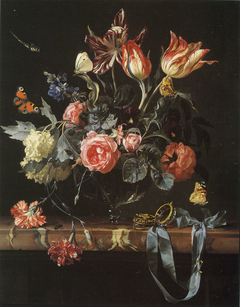 Vase of Flowers by Willem van Aelst