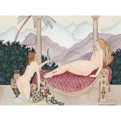 VENUS ET SERVANTE DANS UN PALAIS EXOTIQUE by Gerda Wegener