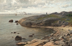 View from the coast by Berndt Lindholm