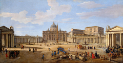 View of St. Peter's Square, Rome by Gaspar van Wittel