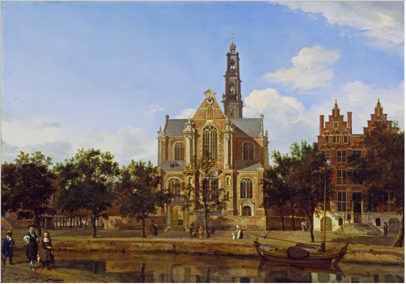 View of the Westerkerk in Amsterdam