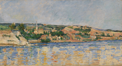 Village at the Water's Edge (Village au bord de l'eau) by Paul Cézanne
