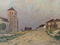Village de Seine-et-Marne by Ferdinand Jules Albert Gosselin