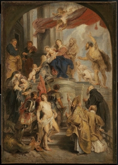 Virgin and Child Adored by Saints by Peter Paul Rubens