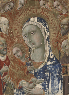 Virgin and Child with Saints and Angel by Anonymous