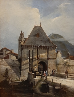 Vue de Grenoble en 1830 by Jules Guédy