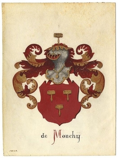 Wapen van het geslacht de Monchy by Jan Wilhelmus de Bruyn