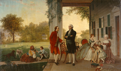 Washington and Lafayette at Mount Vernon, 1784 (The Home of Washington after the War)