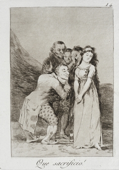 What a sacrifice! by Francisco de Goya
