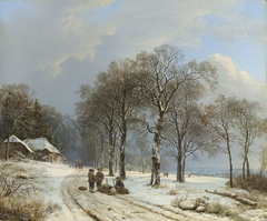Winter Landscape by Barend Cornelis Koekkoek