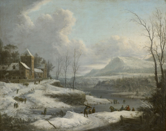 Winter Landscape by Johann Christian Vollerdt