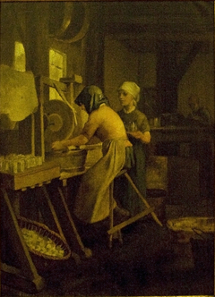 Women Working in a Glass Factory