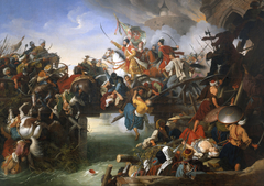 Zrínyi's Charge from the Fortress of Szigetvár by Johann Peter Krafft