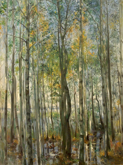 A Forest. Flooding on Lake Starnberg by Lovis Corinth