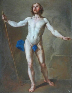 Academic Study of a Standing Male Figure by Pierre Subleyras