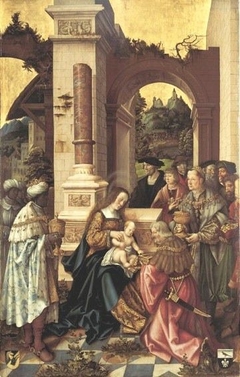 Anbetung der Heiligen Drei Könige by Leonhard Beck