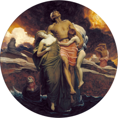 And the Sea Gave Up the Dead Which Were in It by Frederic Leighton