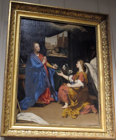 Annunciation by Giovanni Battista Salvi da Sassoferrato