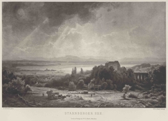 Ansicht des Starnberger Sees by Eduard Schleich the Elder