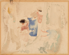 Artists Sketching by Charles Demuth