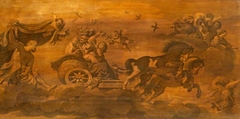Aurora quitting Tithonus in her Chariot by after Guercino