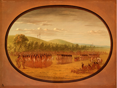 Ball-Play Dance - Choctaw by George Catlin