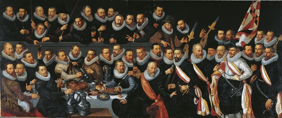 Banquet of the officers of the St. Adrian civic guard in 1619