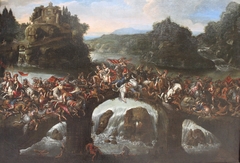 Battle between the Amazons and the Greeks